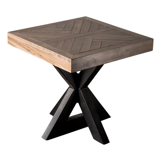 Herringbone End Table