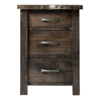 Edge 3 Drawer Nightstand
