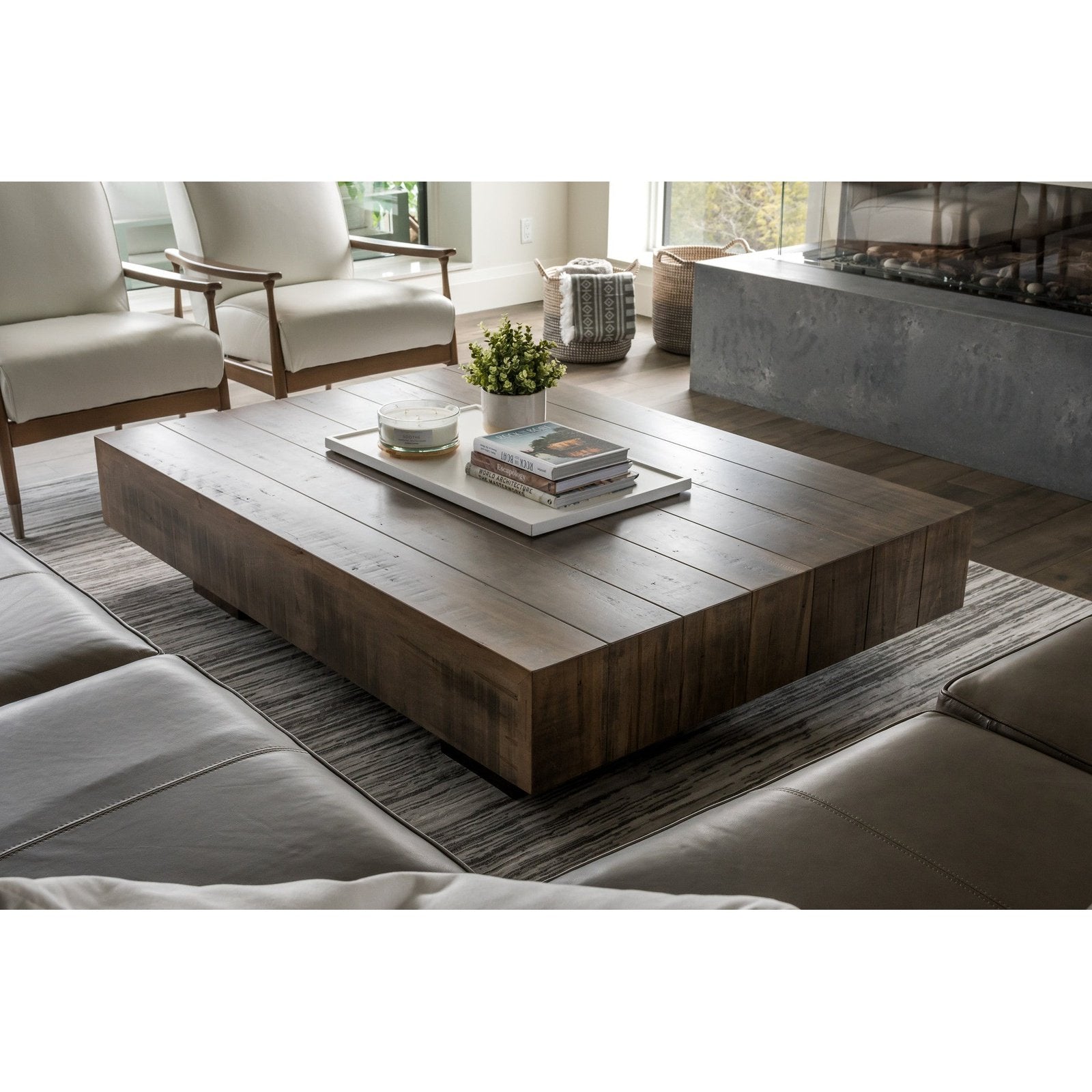 Lake Vernon Plank 66"x48" Coffee Table