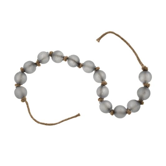 Beach Glass Beads - Grey