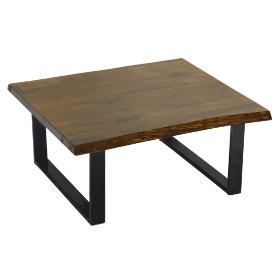 Huron Live Edge Square Coffee Table