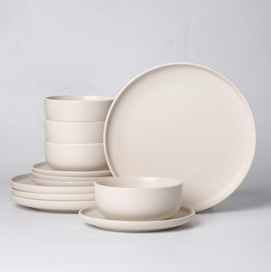 Mirage 12pc. Dinnerware Set - Creamy