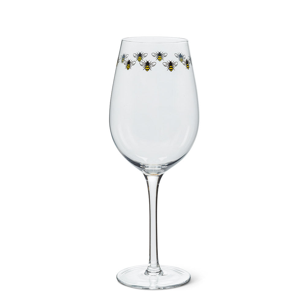 Bee Ring Wine Glass