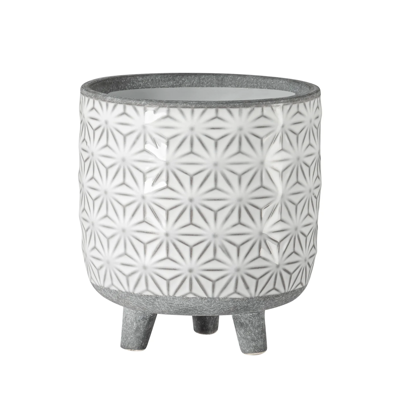Star White 5" Planter