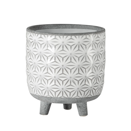 Star White 5" Planter