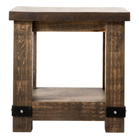 Barn Series Steel Plate End Table