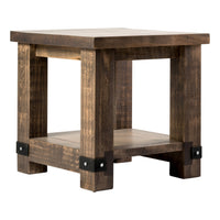 Barn Series Steel Plate End Table