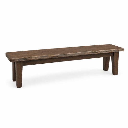 4 Legged Live Edge 84" Bench