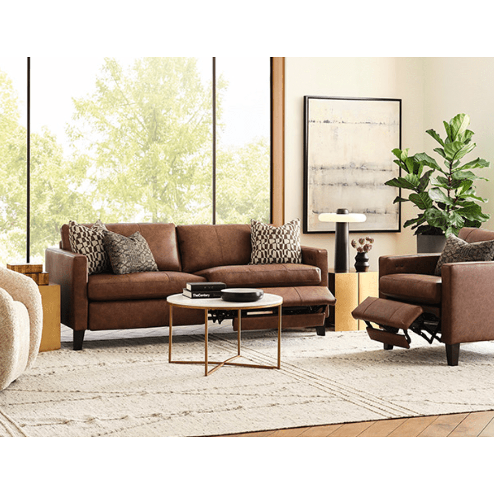 Traftly Leather Power Reclining Sofa