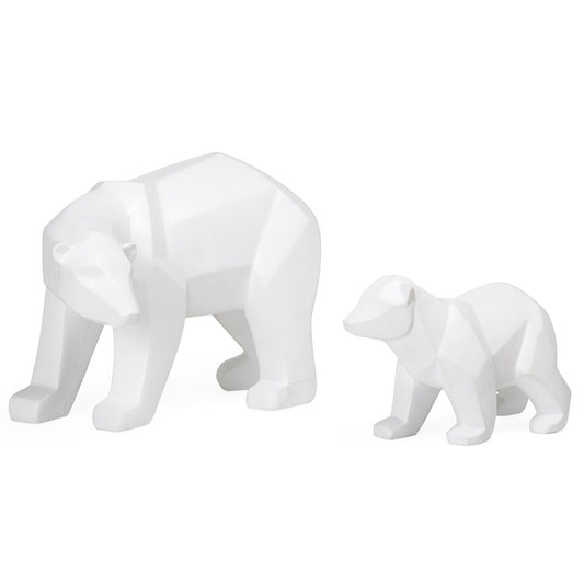 Carved Angle Polar Bear Small