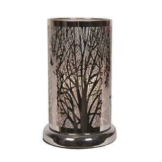 Touch Lamp Silver Forest 9.5”