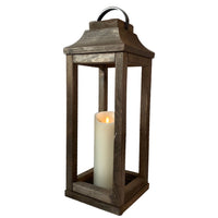 NL Rustic Wooden Lantern