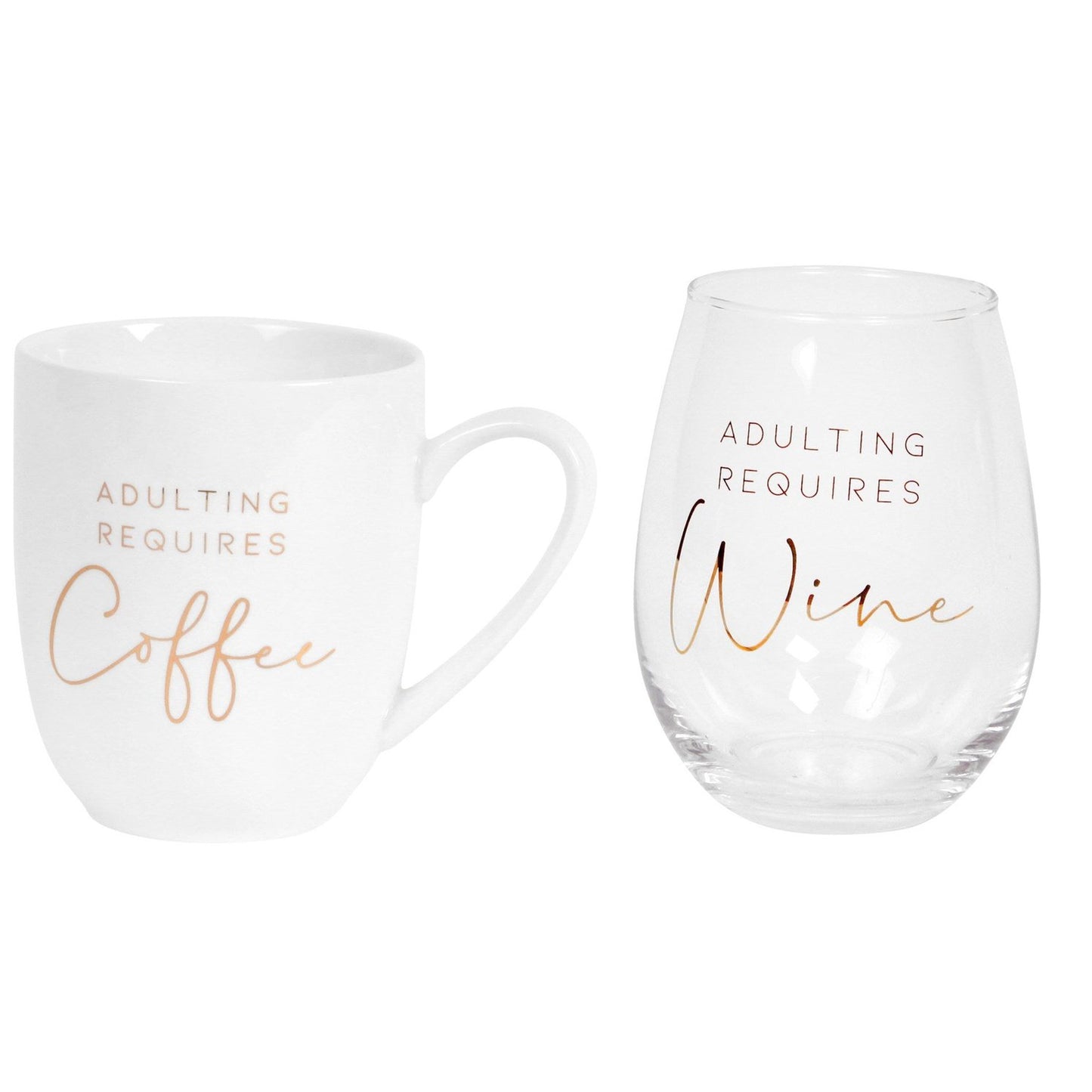 Adulting Coffee And Wine Set
