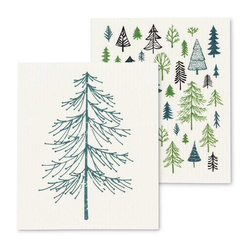 Trees Dish Clothes Set of 2