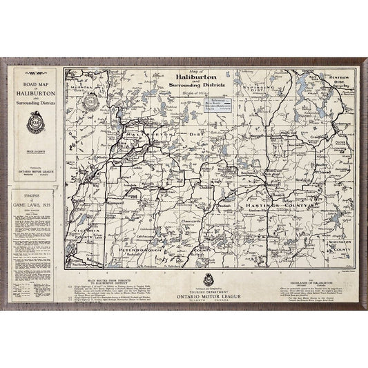Map - Haliburton 1935