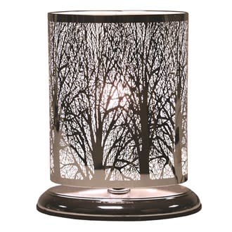 Touch Lamp Oval - Silver Forest 10"