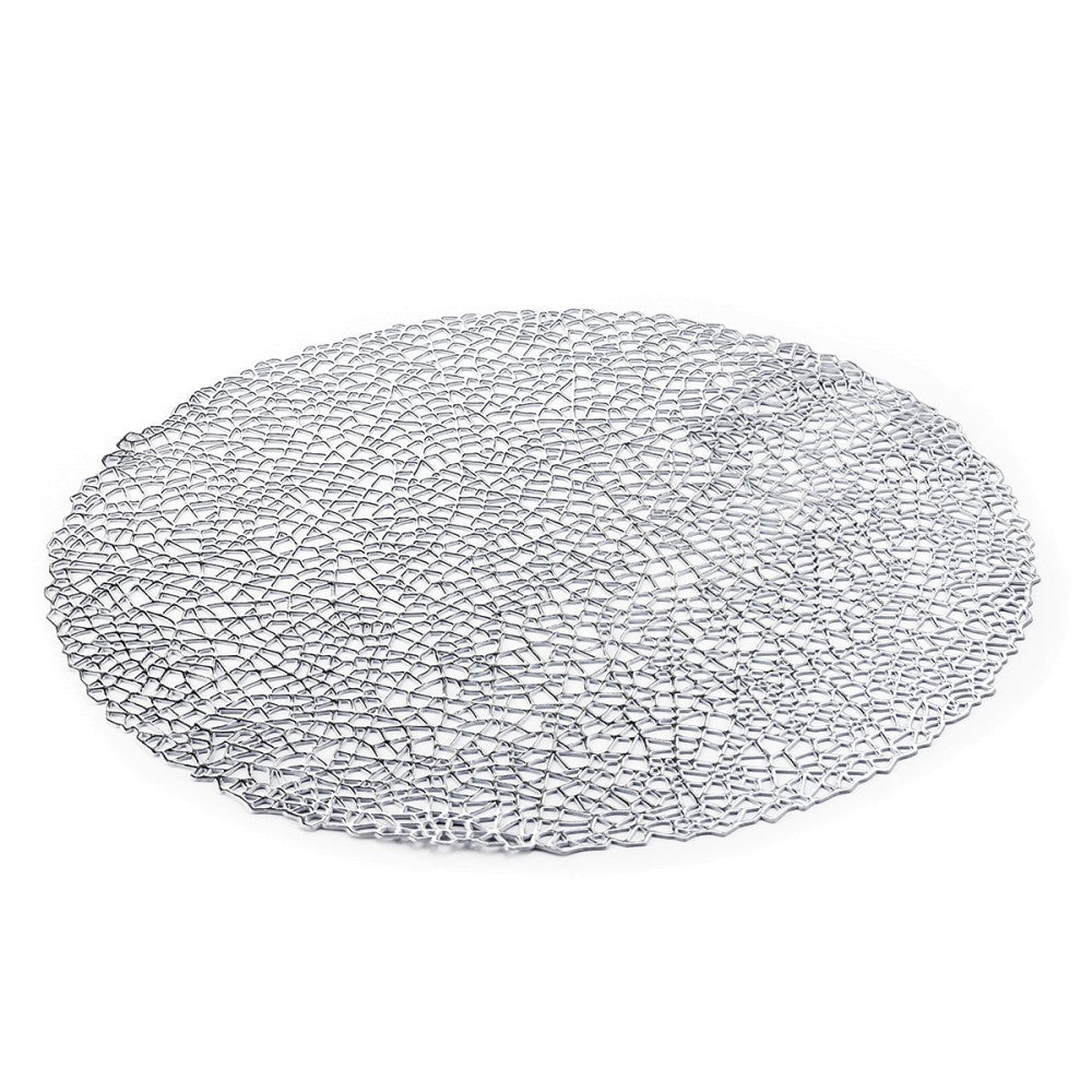 Round Silver Placemat