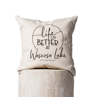Life is Better at the Lake Pillow