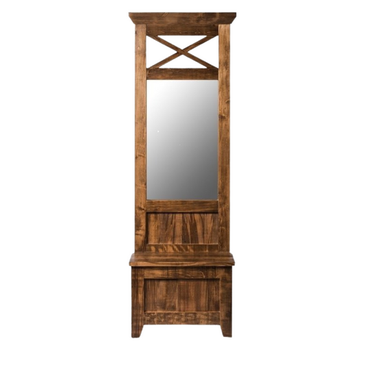 South River Entry Bench With Mirror
