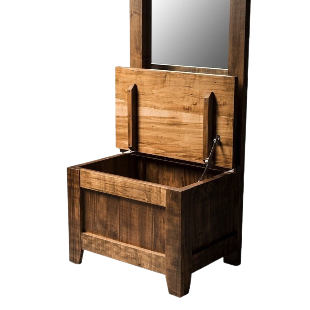 South River Entry Bench With Mirror