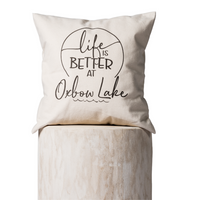 Life is Better at the Lake Pillow