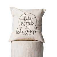 Life is Better at the Lake Pillow