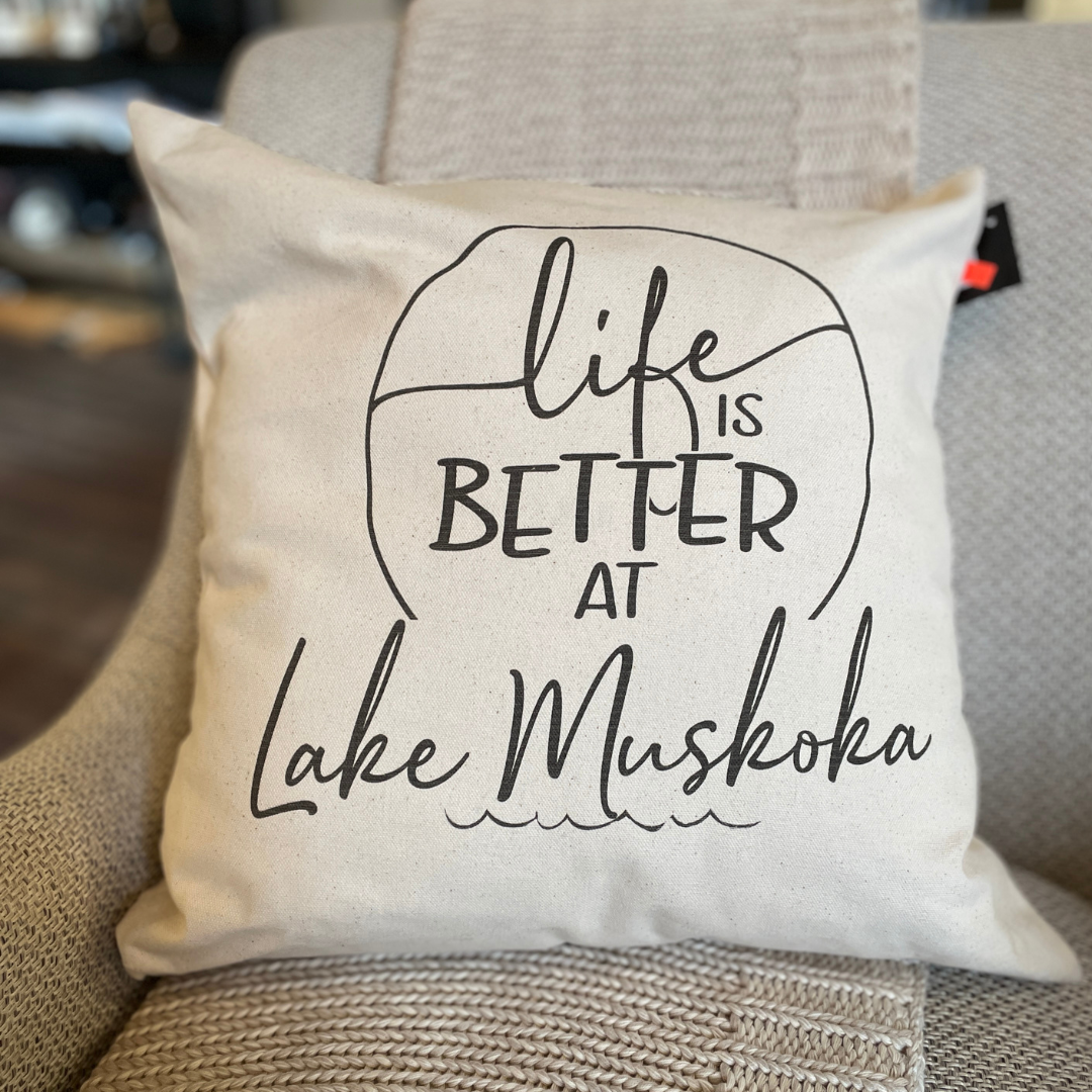 Life is Better at the Lake Pillow
