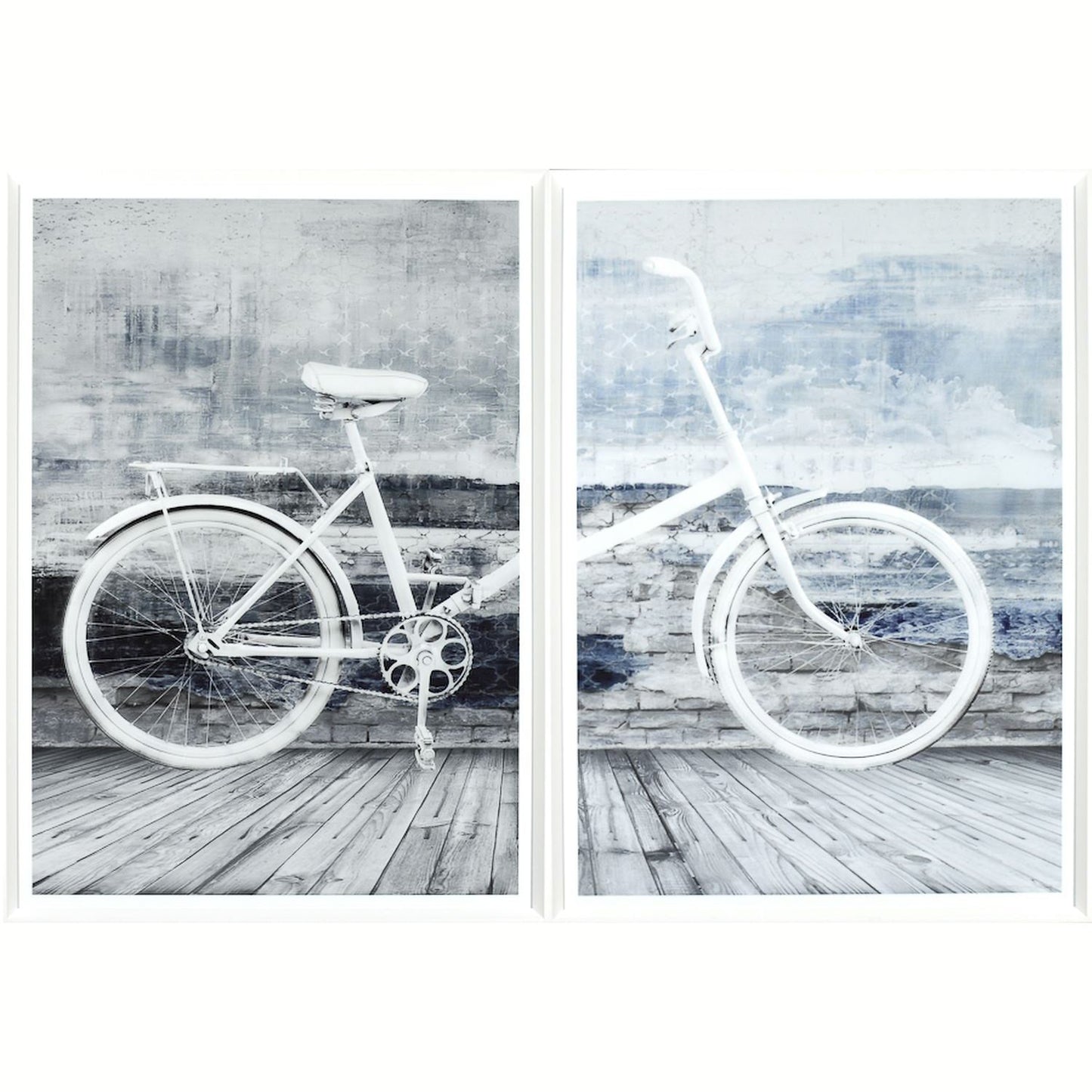 Bicyclette Blanche Diptych