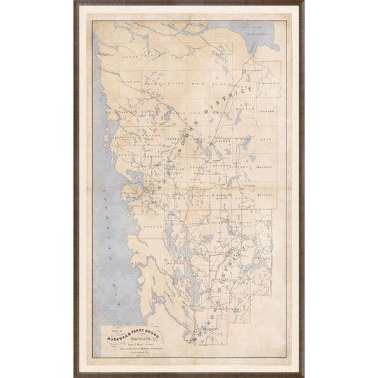 Map - Muskoka & Parry Sound 1879