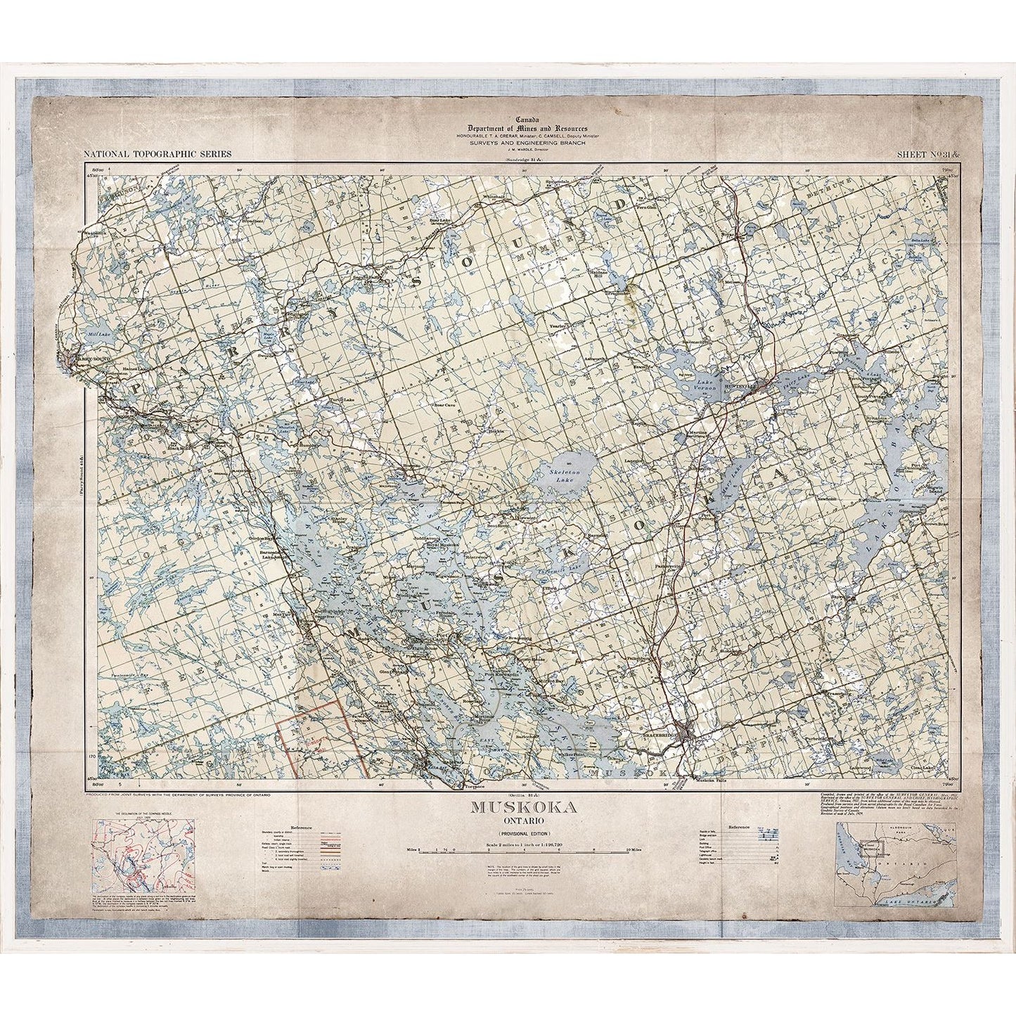 Map - Muskoka 1937