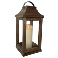 NL Rustic Wooden Lantern