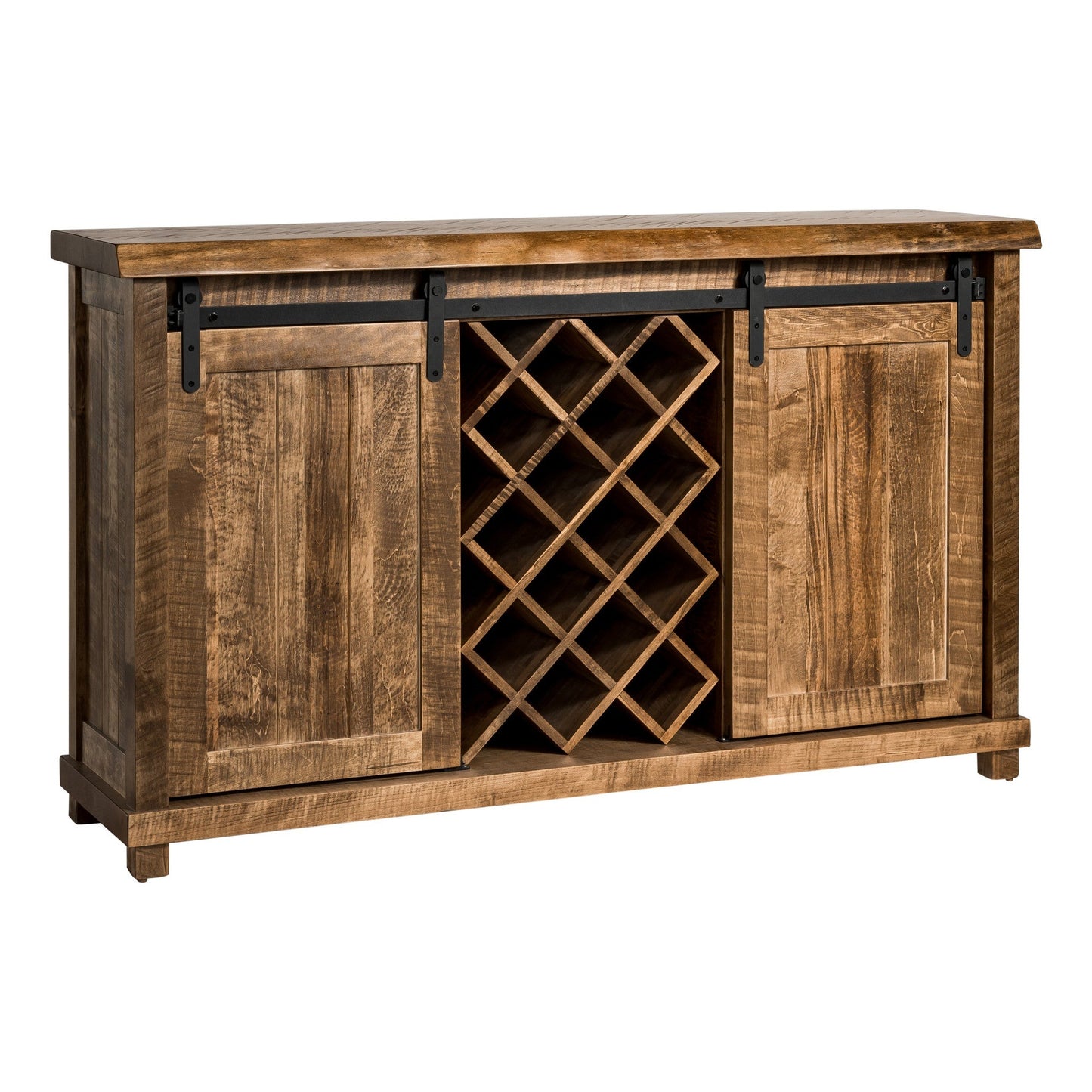 Wine Cabinet 60" With Live Edge