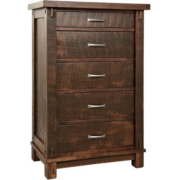 Timber Chest Of 5 Drawers