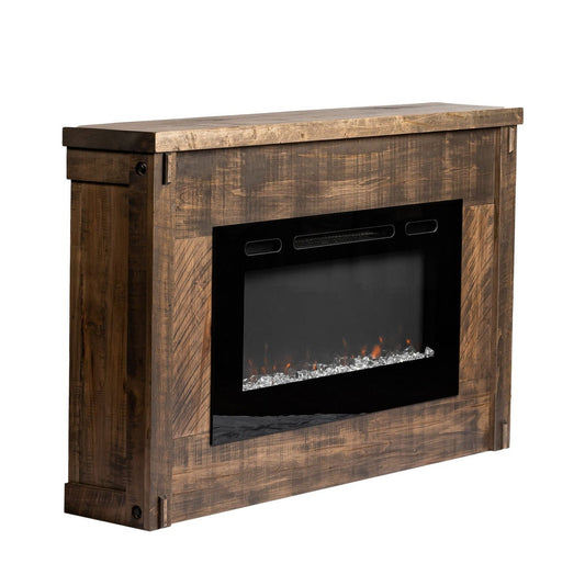 Timber Fireplace with Insert